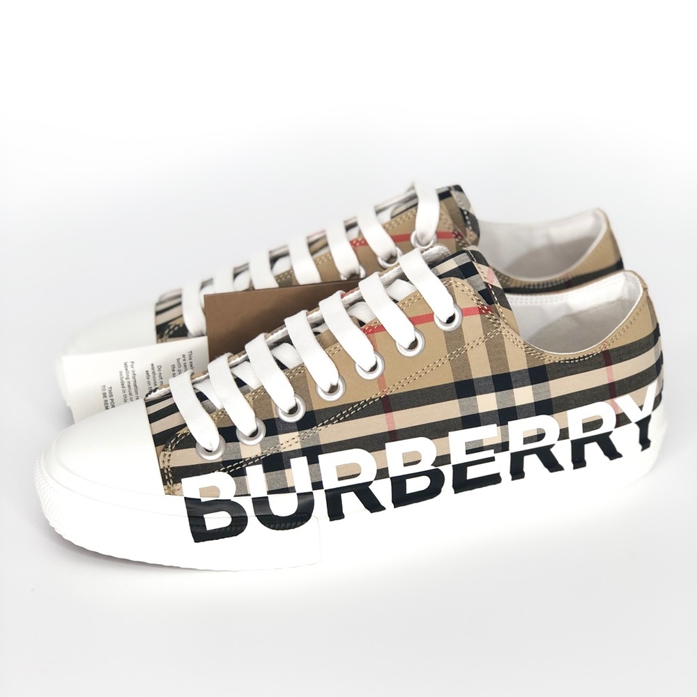 ❌SOLD❌BURBERRY Vintage Check Logo Print Sneaker